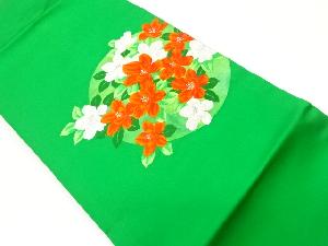 花葉模様織出し名古屋帯